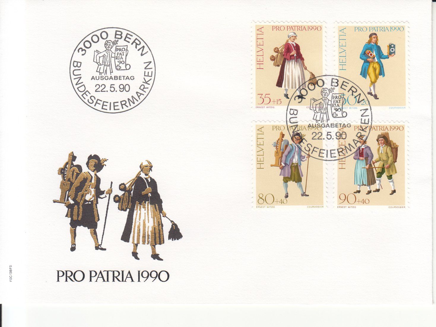 Tutti i francobolli: SBK B227 - B230 FDC – Usato da Bürglen TG venduto da StampGraf