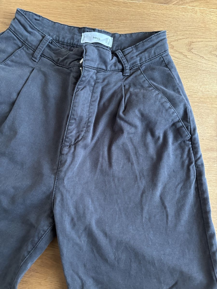 Mango Pantaloni: MNG Wide Leg Trousers Size 32, grey – Usato da Männedorf venduto da giu_wm6d 1