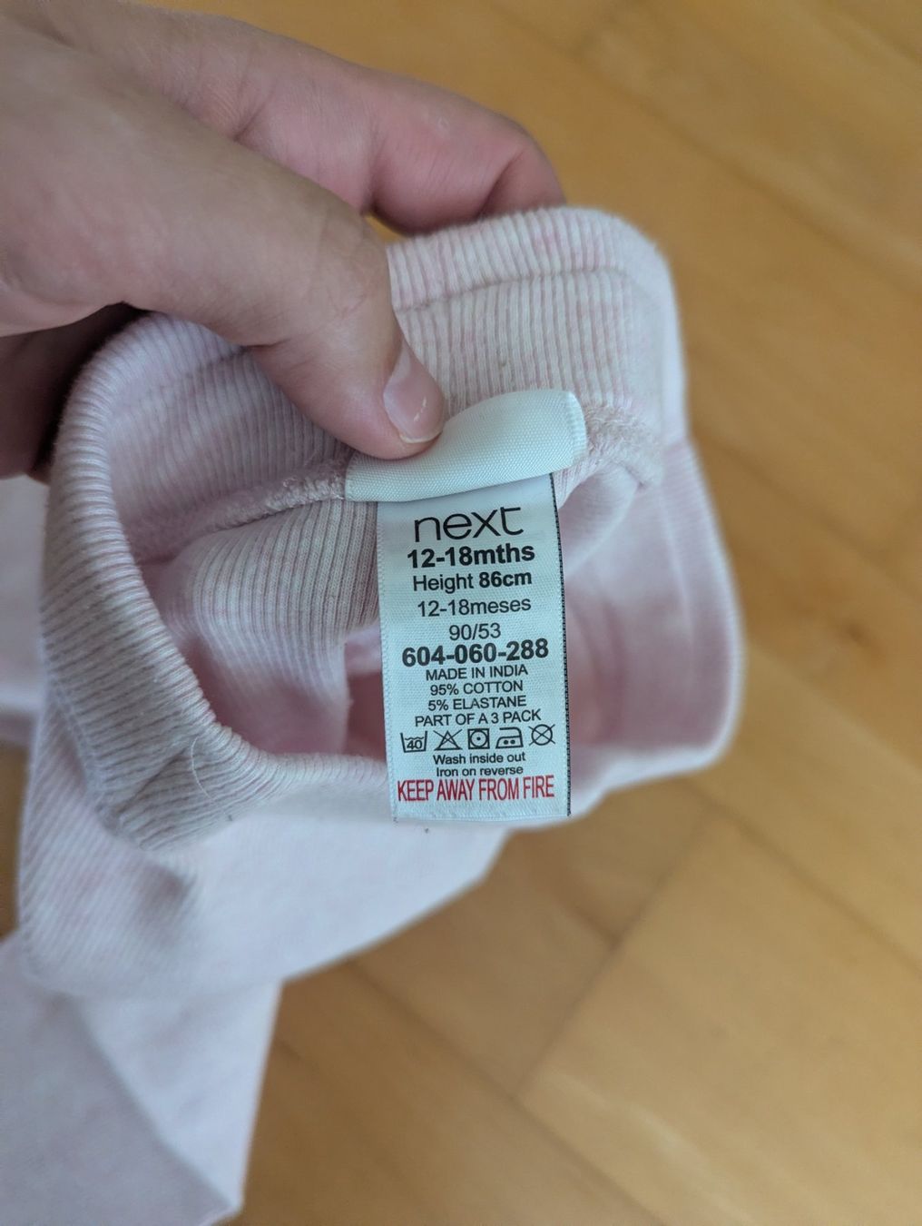 H&M Pantaloni: Leggings Mädchen rosa, gr. 80 – Usato da Uster venduto da petches 7