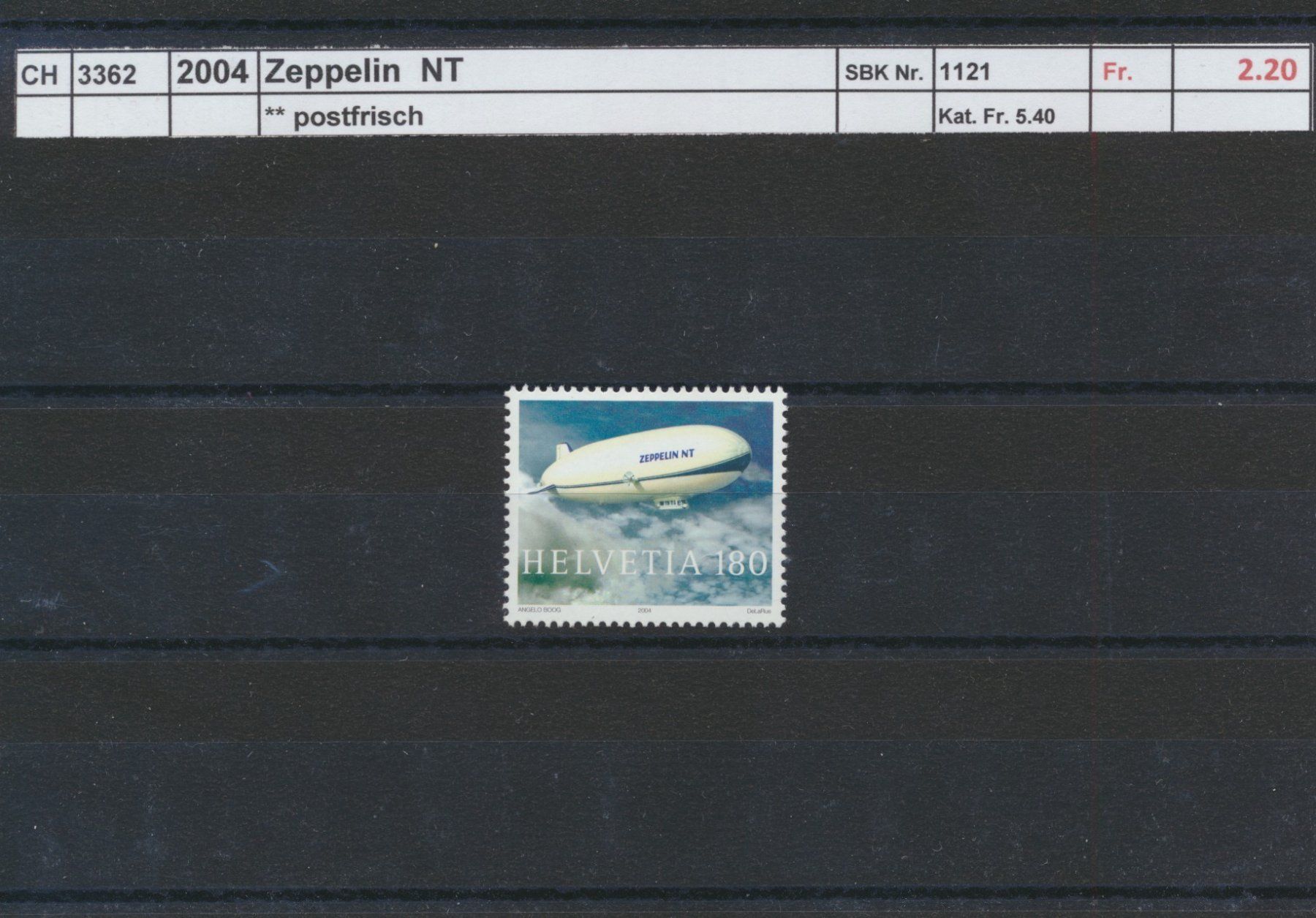 Tutti i francobolli: 2004 "Zeppelin NT", ** postfrisch – Nuovo (secondo la descrizione) da Winterthur venduto da Zupogeru