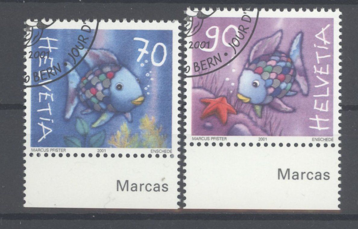 Tutti i francobolli: 2001, Sondermarken Regenbogenfisch, ET – Usato da Willisau venduto da Vollstempel