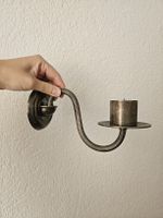 2 Stk. Wandkerzenhalter | Kerzenhalter Wand ca. 1960 Messing