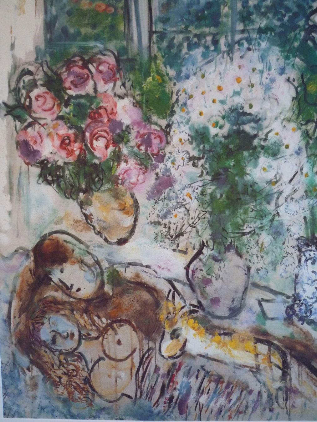 Foto & Immagini: Marc Chagall "das weisse Fenster", Kunstdruck 1955 – Usato da Egg b. Zürich venduto da MissMarple2 1