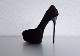 Giaro Stiletto Platform heels fetish black 16cm size 40