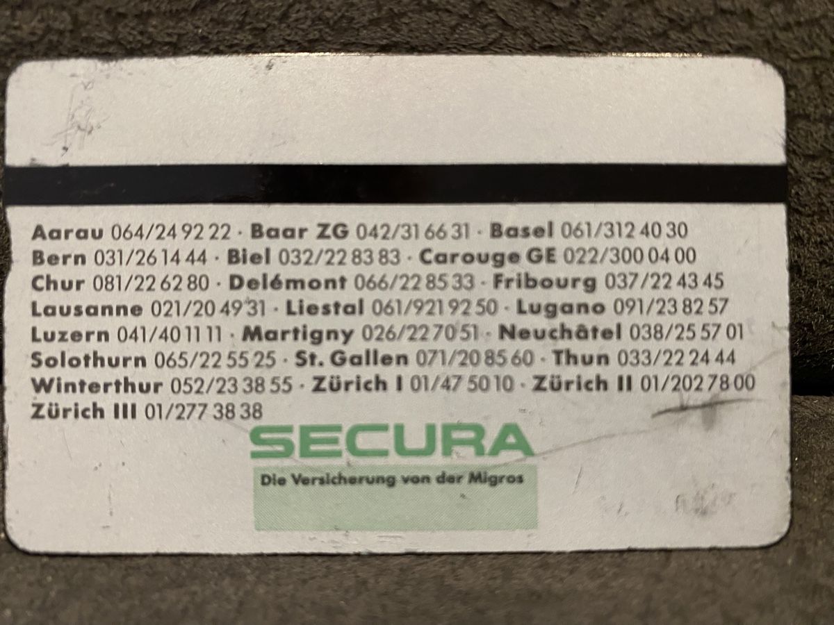 Schede telefoniche: P-taxcard – Difettoso da Lausanne venduto da babacard10 1