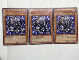 3x Kahkki, Guerilla der Finstere Welt Yu-Gi-Oh! Karte Top!