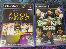 Jeux PS2 Pool Paradise et World Snooker 2003 bon état