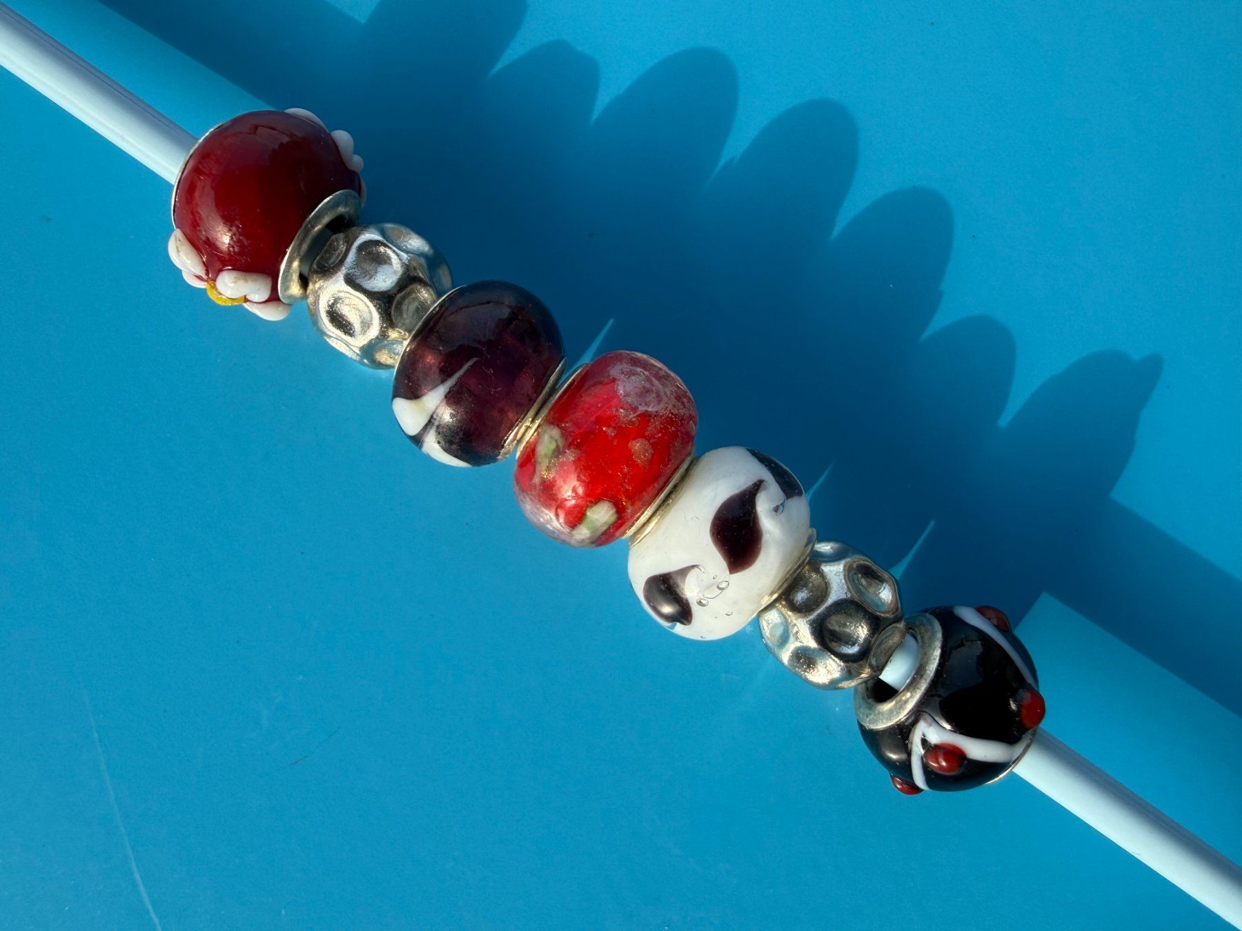 Ciondoli: 7 BEAD  PERLEN  PANDORA KOMPATIBEL ASS.   Charmbeads – Usato da Subingen venduto da ArtBead