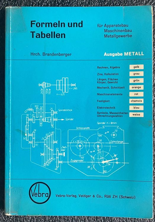 Buch Formeln und Tabellen für Maschinenbau Metallgewerbe Kaufen