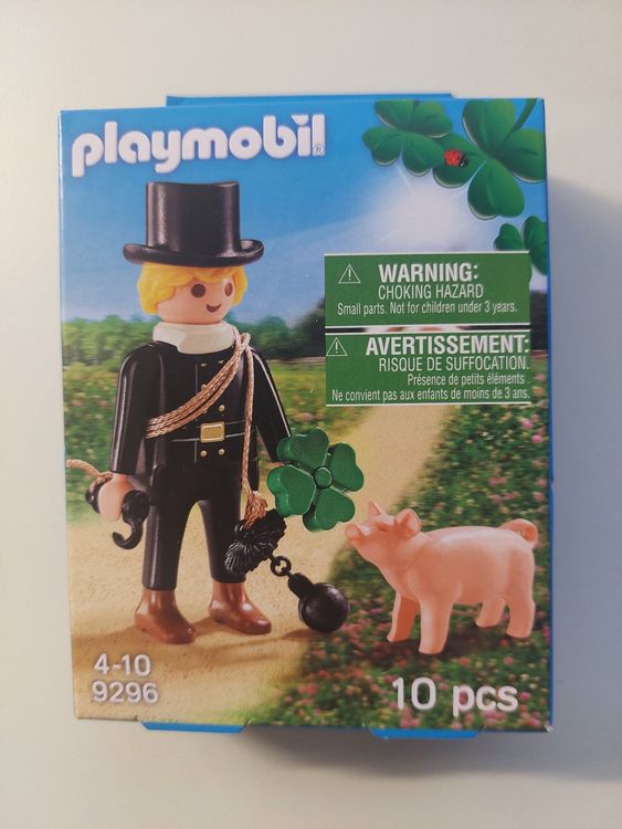 Cartolina D'epoca Augurale Portafortuna Quadrifoglio Ferro Di Cavallo Maiale - Foto 6