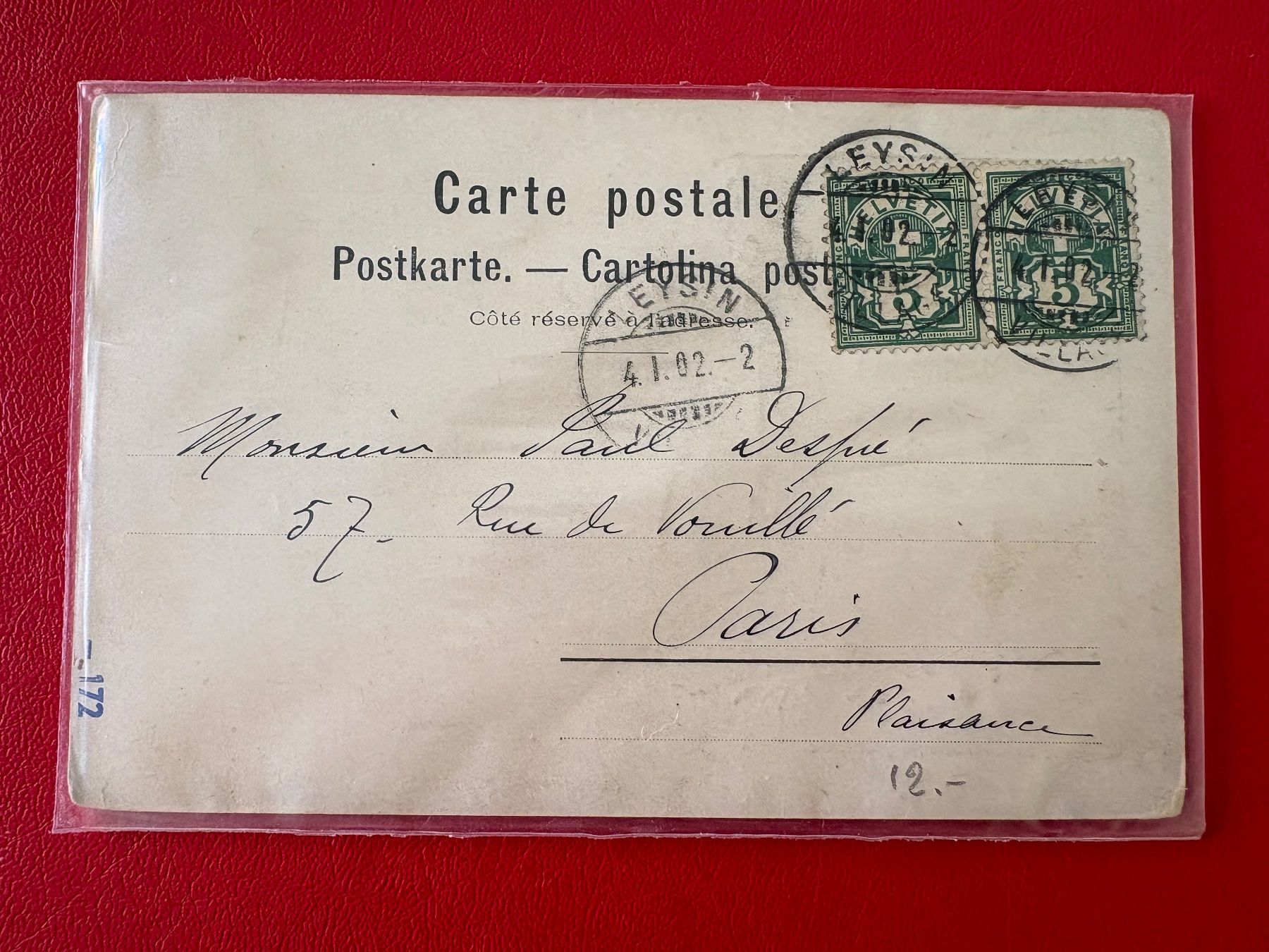 Cartoline postali: 1902 // Cascade du Chauderon à Montreux – Usato da St-Légier-La Chiésaz venduto da Theo005 1