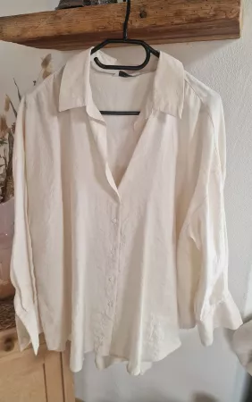 Damen Bluse PIGALLE beige langarm neuwertig L