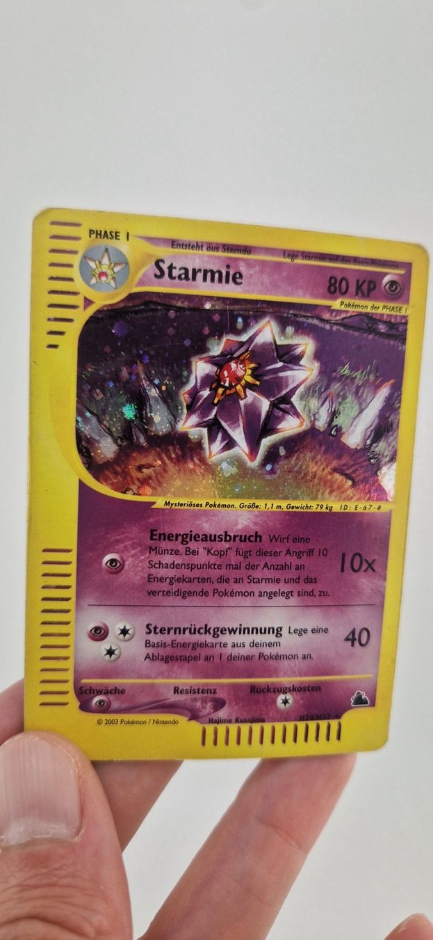 Pokémon Carte collezionabili: Starmie H28 Skyridge – Usato da Wettingen venduto da Pie1580 5