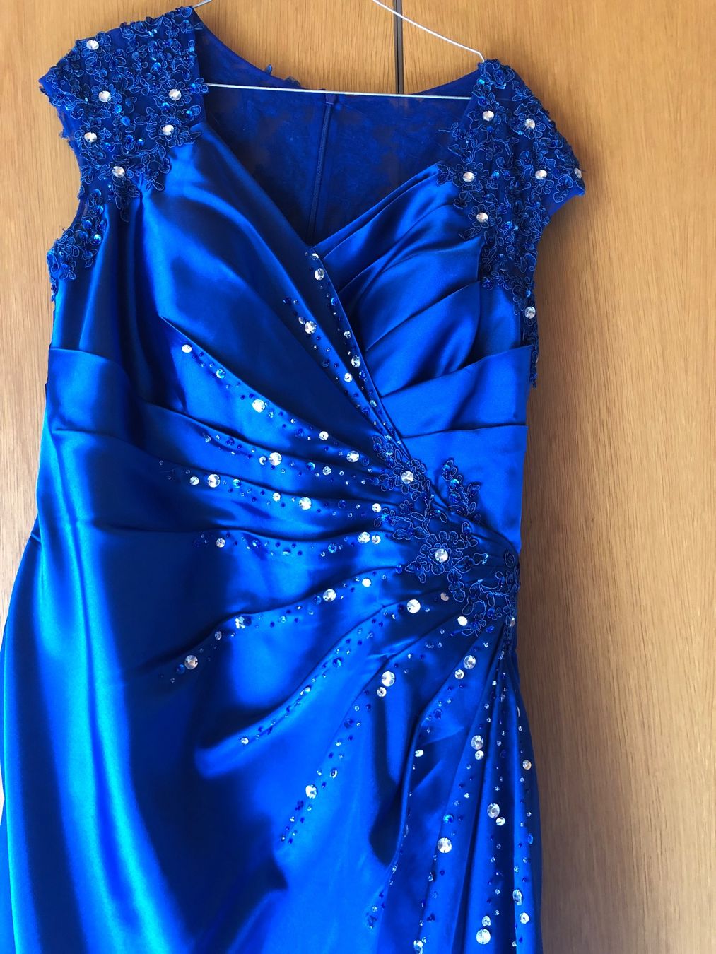 Vestiti: Elegantes, blaues Kleid mit Schmucksteinen - festlich! – Usato da Gränichen venduto da blauweiss57 1