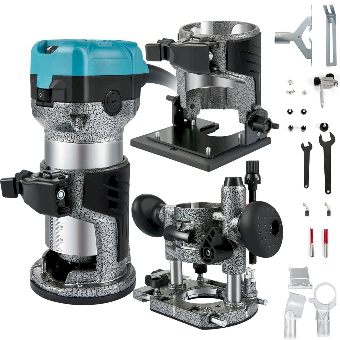 Tous les outils: VEVOR Einhand Holz Oberfräse mit 3 Basis – Neuf avec emballage d'origine à Bottighofen par zaap