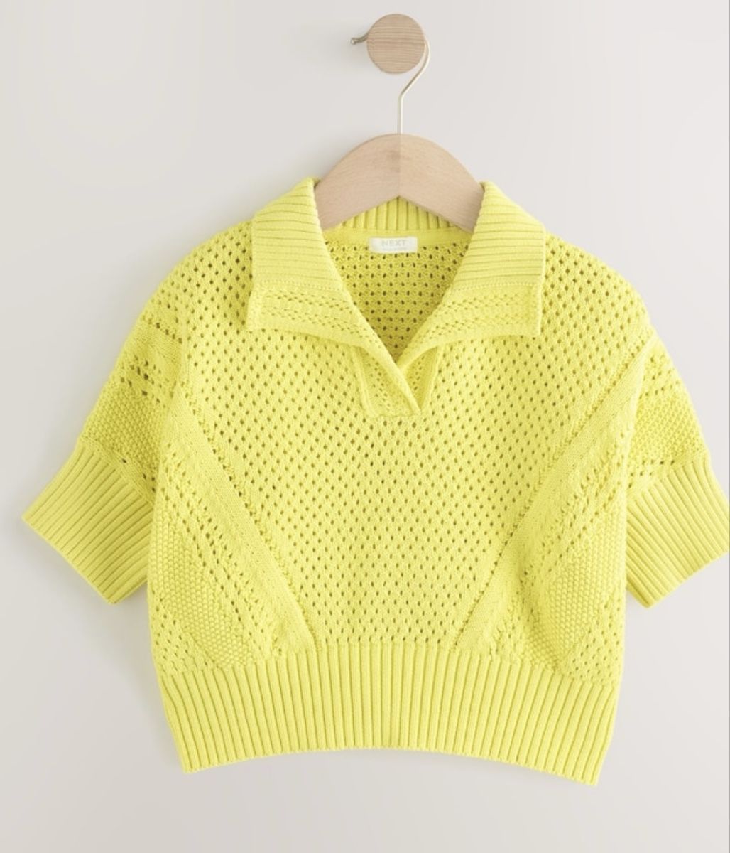 Next Maglioni & Felpe: Knitted collar lime green age 6-7 – Nuovo e nell'imballaggio originale da Oberglatt ZH venduto da Sale12