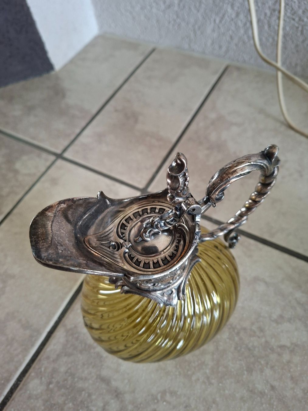 Caraffe: Glaskaraffe mit Historismus Montur – Usato da Walliswil b.Wangen venduto da ern_b96j 1