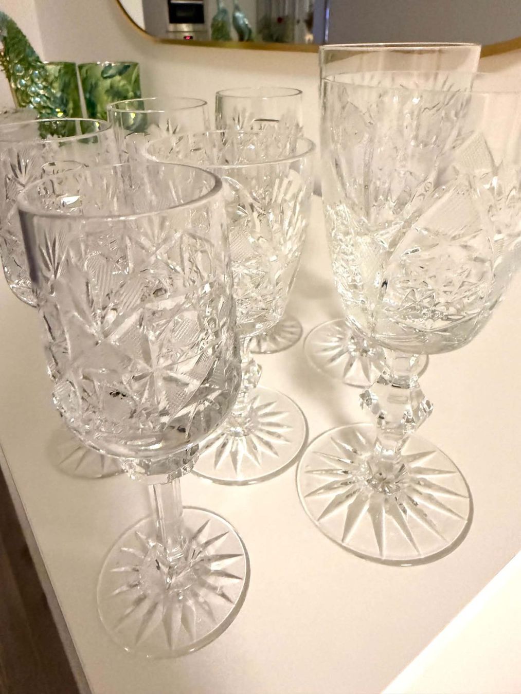 Bicchieri: 7 Gläser BOHEMIAN Crystal – Usato da Bern venduto da MIR-IAM
