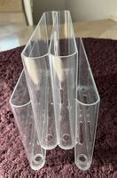 Zeitschriftenhalter Acryl transparent 3 Fächer guter Zustand