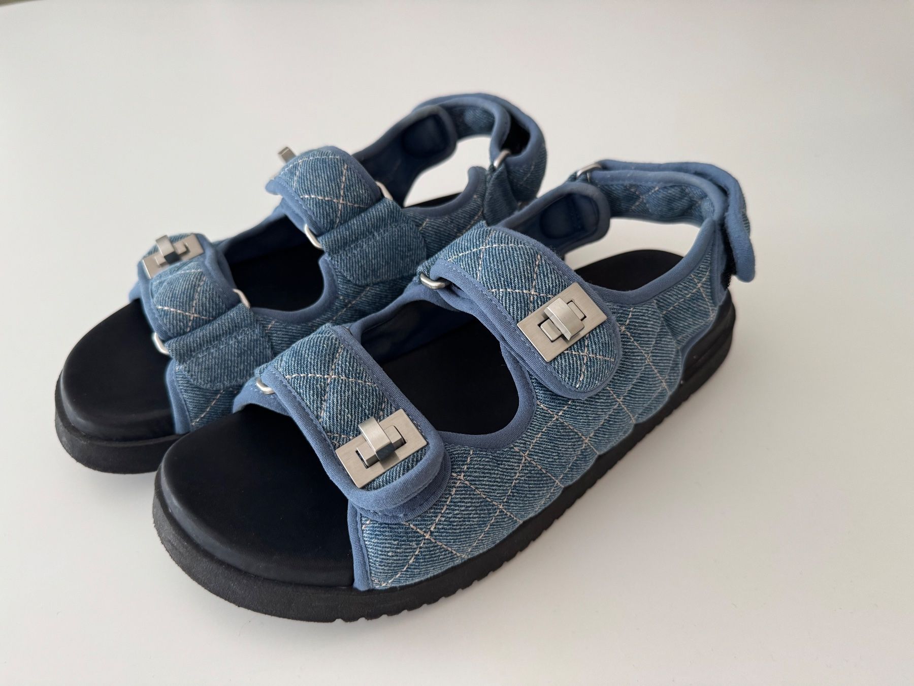 Dune London Scarpe da donna: Dune, Sandalen, Gr. 40, Jeansstoff – Usato da Zürich venduto da SandrinePB 1