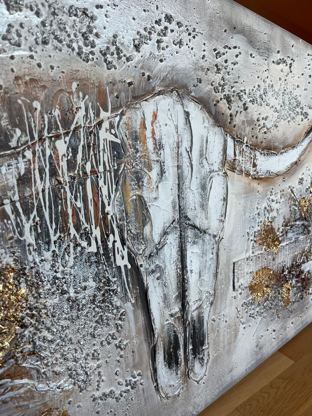 Foto & Immagini: Big longhorn skull painting – Usato da Niederglatt ZH venduto da HaloHos 3