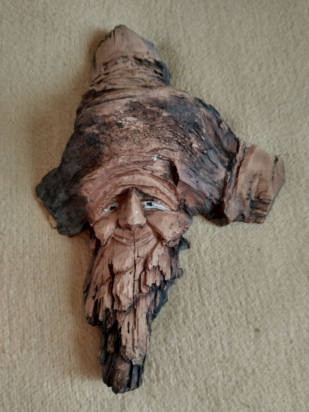Statuette: Altes Männchen Waldgeist Holz Optik – Usato da Löhningen venduto da Chimae67 9