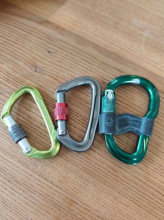 Attrezzatura da arrampicata: Karabiner SET 3 STK, gebraucht – Usato da Schangnau venduto da boedi02