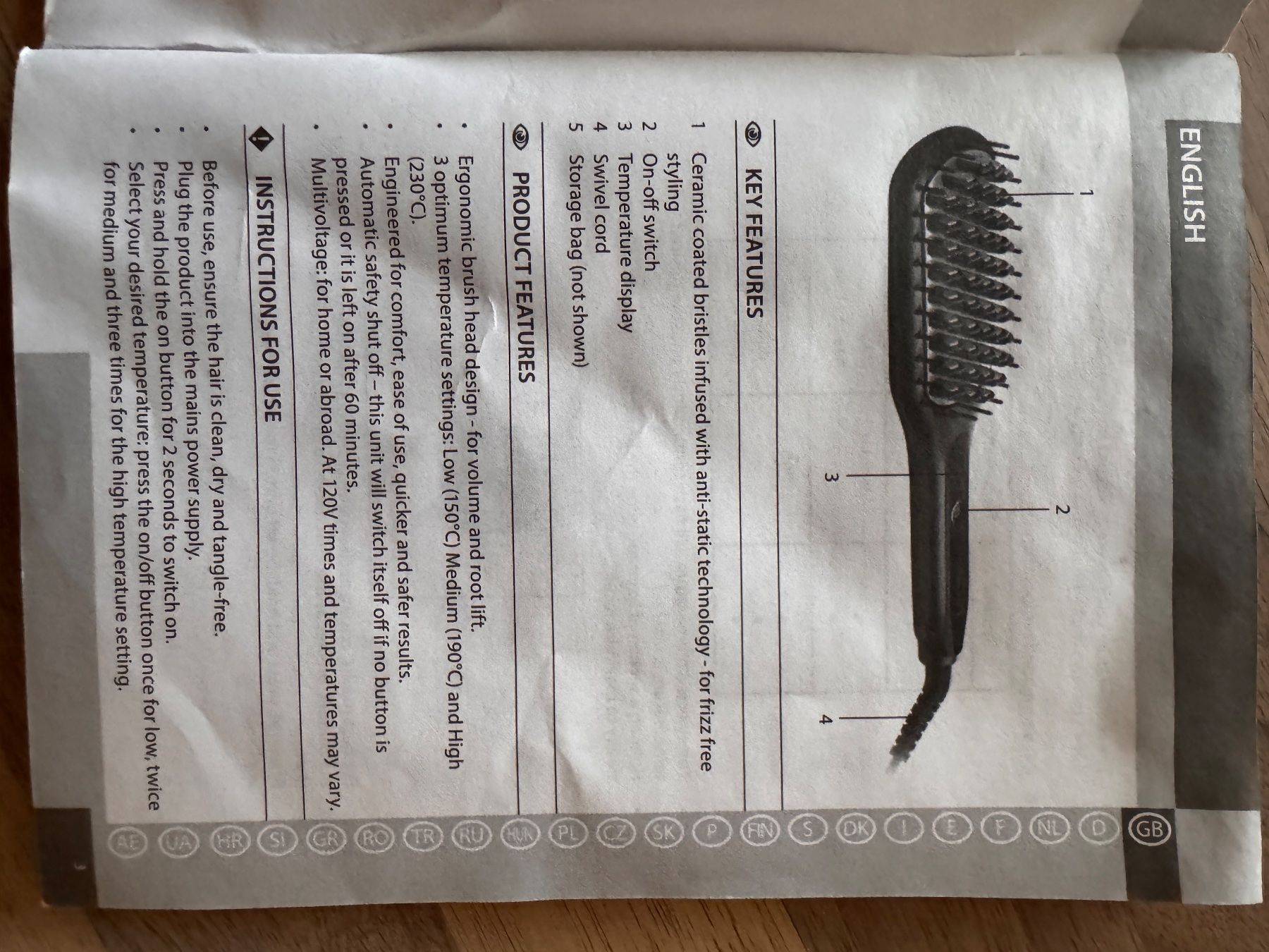 Remington Altro per la cura dei capelli: REMINGTON Haarglättbürste – Usato da Bern venduto da Arecibo07 2
