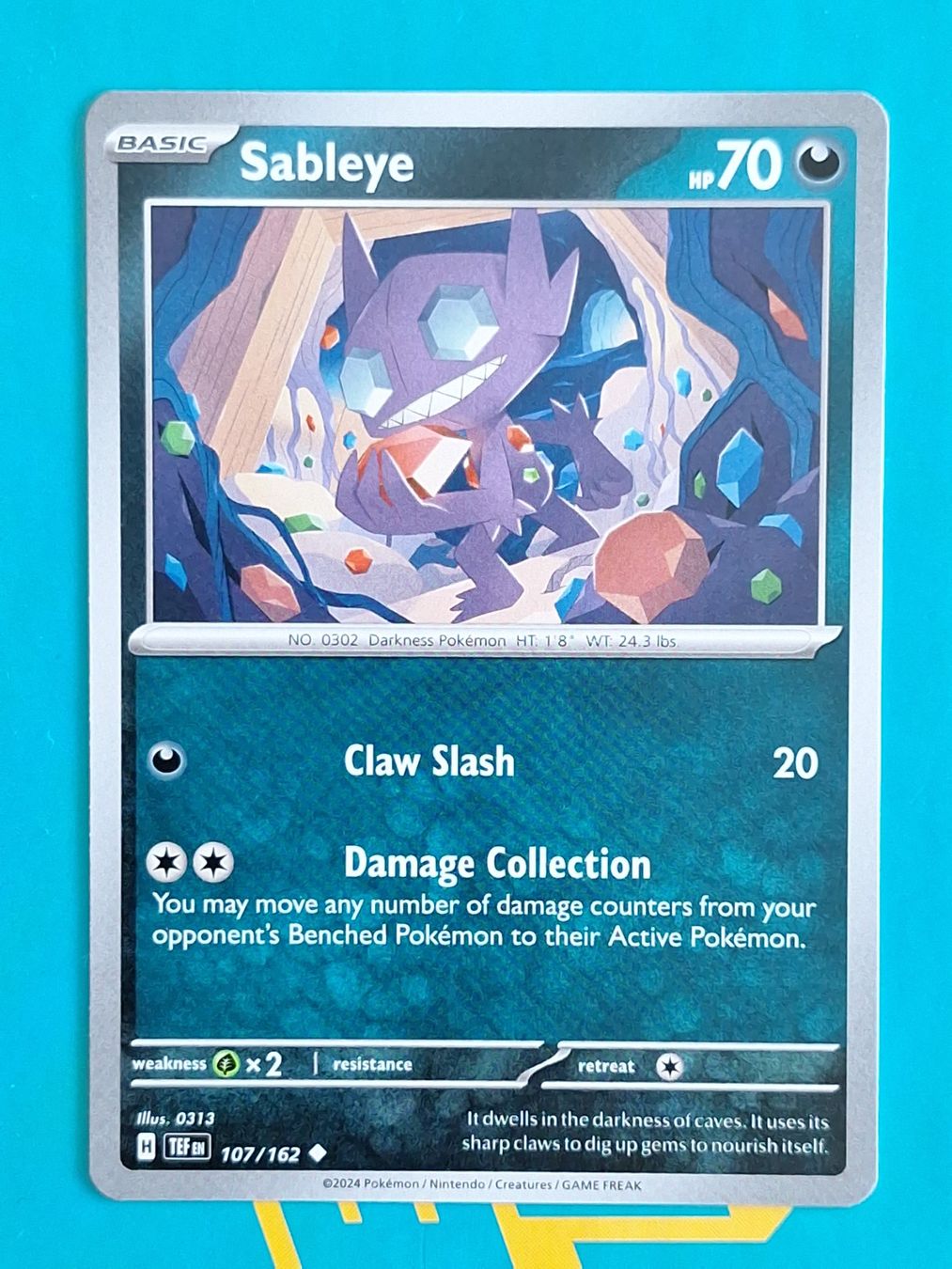 Pokémon Sammelbilder & Trading cards: Sableye - Temporal Forces Pokemon - #7.1 – Gebraucht aus Altstätten SG von GGsGameshop