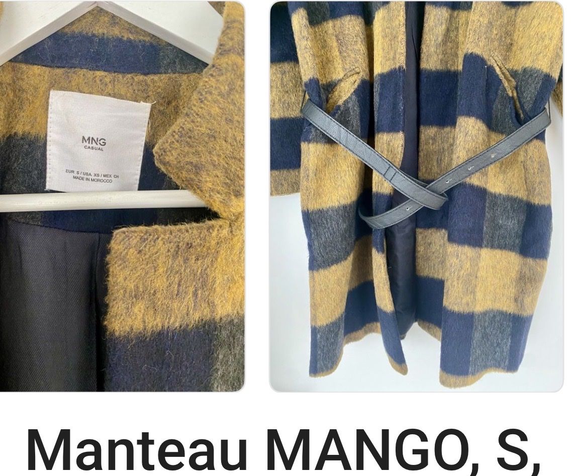 Mango Mäntel: Mango Mantel, Gr. S, kariert Herbst Look mit Gürtel – Neu (gemäss Beschreibung) aus Baden von Sandra148 2