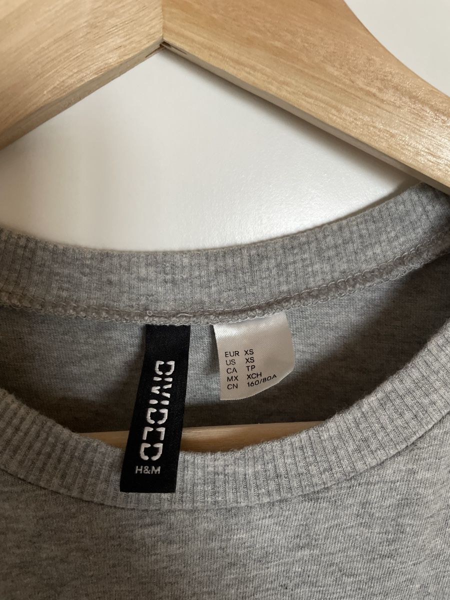H&M T-Shirts: H&M Shirt XS-S grau gerippt – Neu (gemäss Beschreibung) aus Malix von fred_59 2