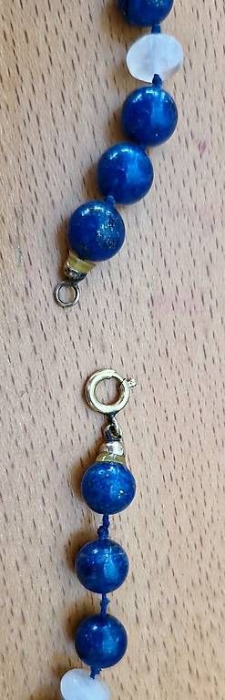 Catenine: Lapis Lazuli & Mondstein Edelstein Halskette – Usato da Wängi venduto da jav_h2yq 1