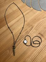 Schmuckset Stein-Halskette und Armbanduhr