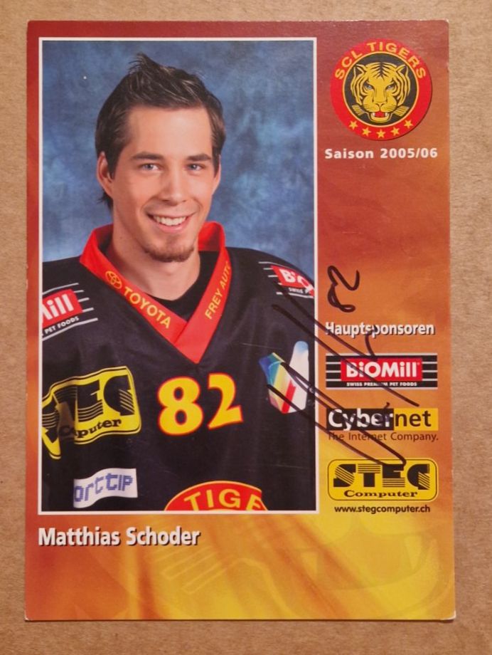 Autografi: Matthias Schoder -  handsigniert - (Spez. Aktion) – Usato da Menziken venduto da Autogramme