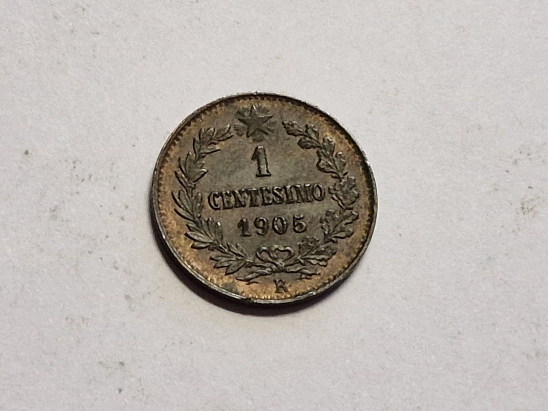 Alle Münzen: Italien 1- Centesimo 1905. – Gebraucht aus Zürich von Moreira01 1