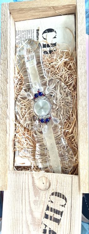 Swatch Montres: Swatch Damenuhr, Vintage, mit Holzbox, Sammlerstück! – D'occasion à Grenchen par chththl