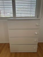 IKEA MALM Kommode weiss, 4 Schubladen