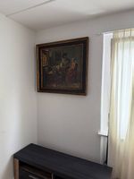 Großes gerahmtes Leinwandbild  Vermeer Das Glas Wein