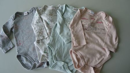 Baby Body Langarm 4er Set Grösse 62/68 Disney Motive