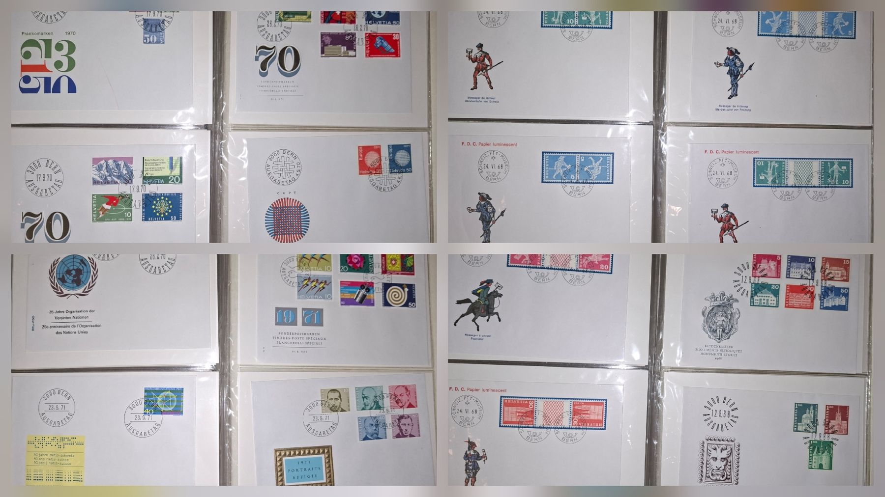 Tutti i francobolli: 100 FDC / Briefe Schweiz div. – Usato da Balgach venduto da SIMEON27 6