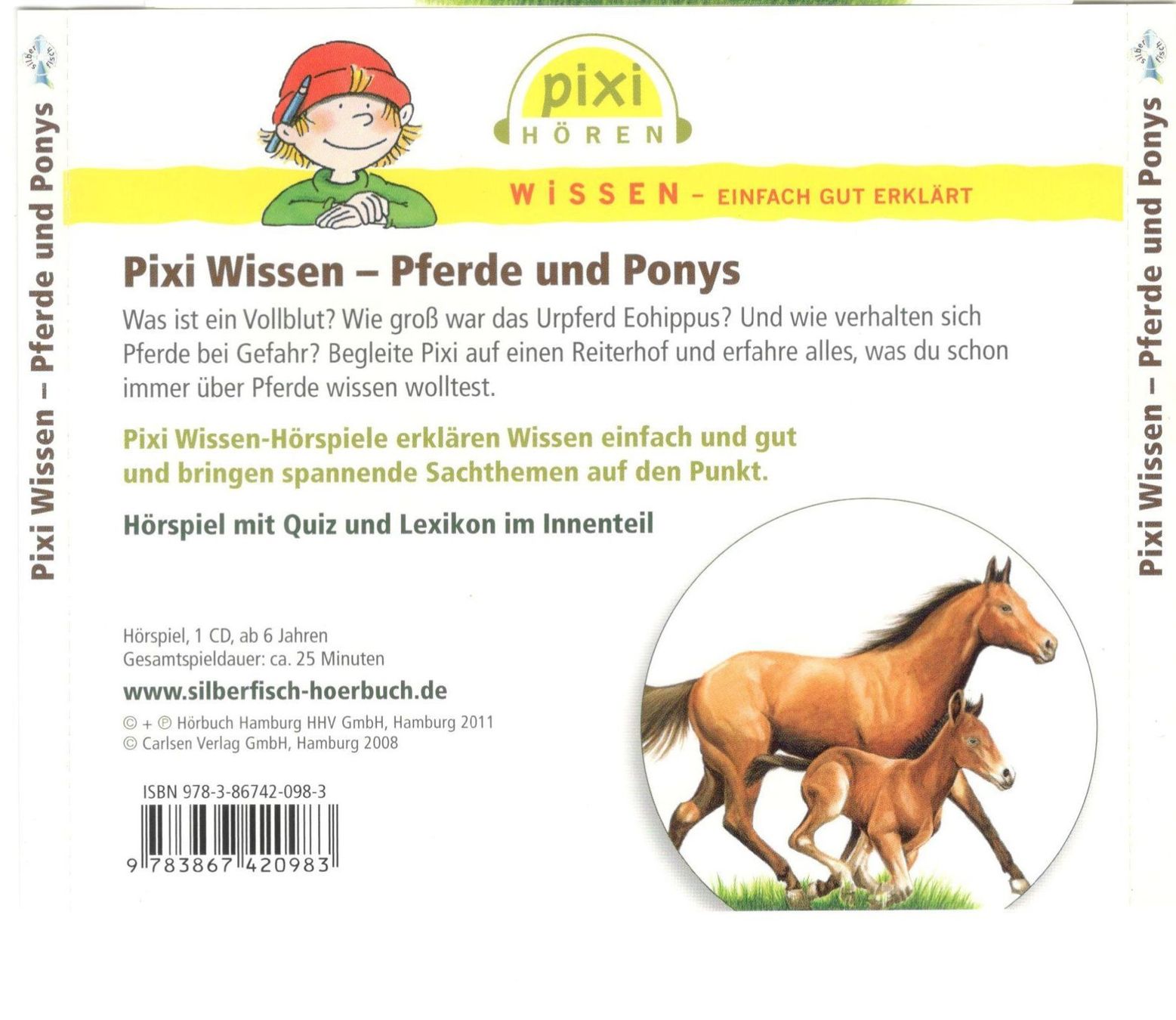 CD: Pixi Wissen CD Pferde und Ponys – Usato da St. Margarethen TG venduto da ursk10 1