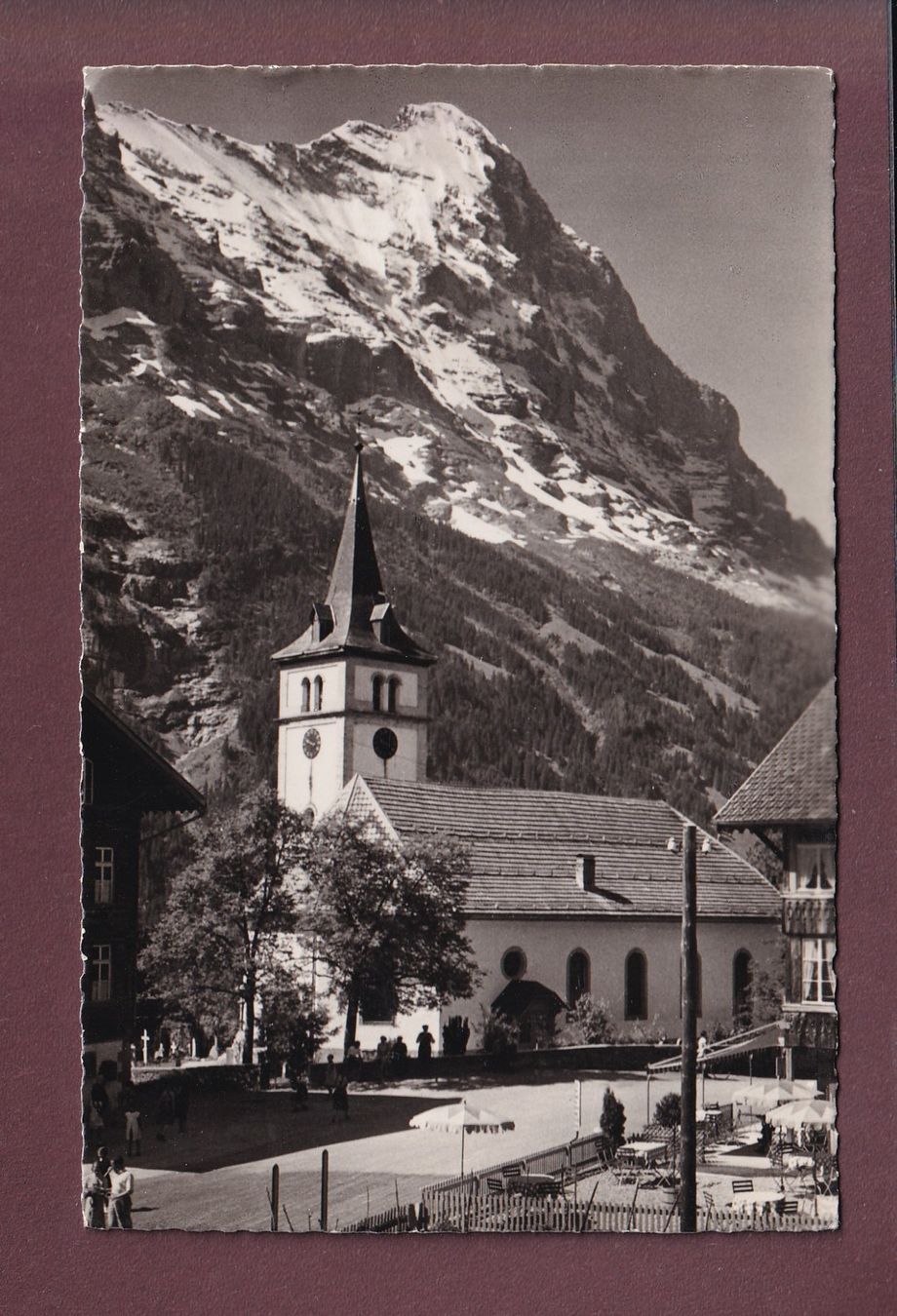 Cartes postales: GRINDELWALD - Kirche - Eiger - 1951 – D'occasion à Pully par nicecards