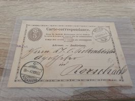 Carte-correspondance Brugg - Rorschach