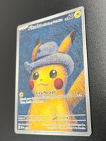 Pokémon Karte Pikachu with grey felt hat Van Gogh