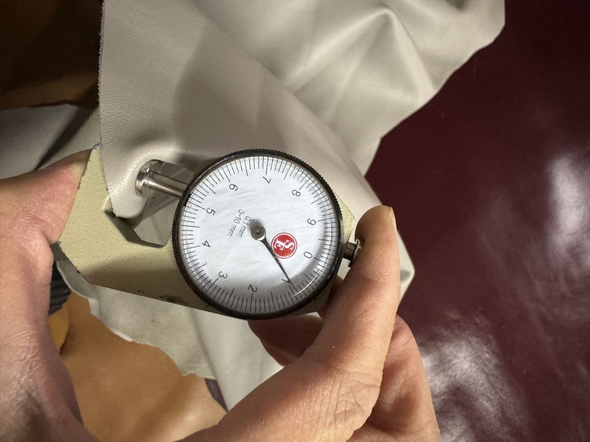 Tessuti: Cuir de mouton/ schafsleder, gris – Nuovo e nell'imballaggio originale da Veyras venduto da ValClasse 4