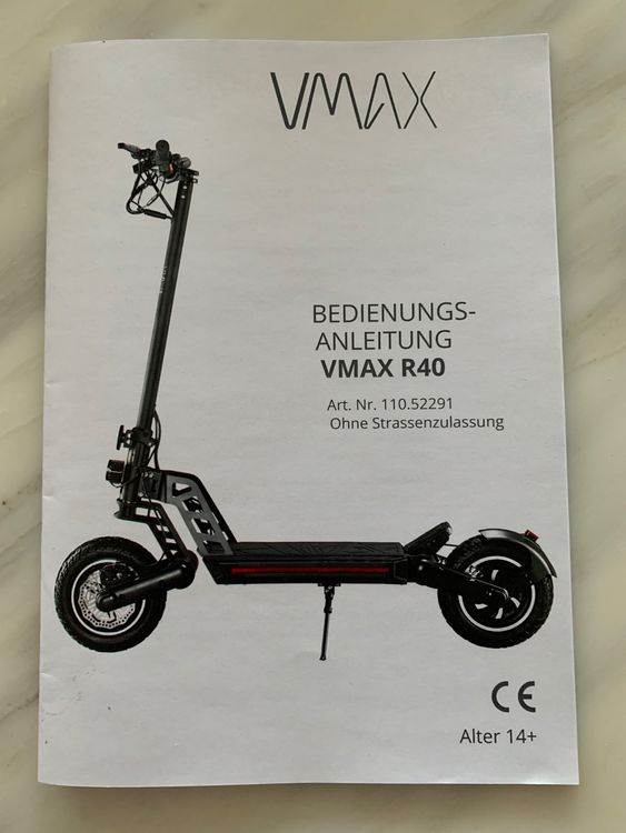 EScooter VMax R40 Kaufen auf Ricardo