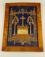 KLOSTERARBEIT, STROHARBEIT, RELIGIÖSE VOLKSKUNST, 19. JH.