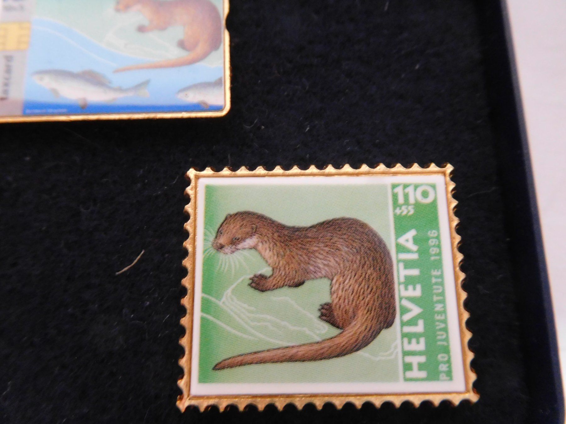 Alle Briefmarken: Fisch Pin Äschen Pro Juventute – Gebraucht aus Wallbach von Pitralon1 5