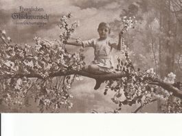 Motivkarte Geburtstag 1925