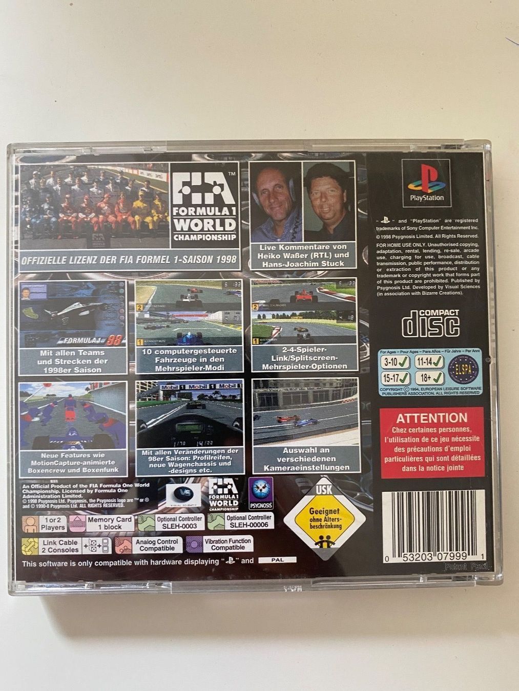 Giochi: Formel 1 98 für Ps1 – Usato da Ringgenberg BE venduto da Republic_Of_Gamers 1